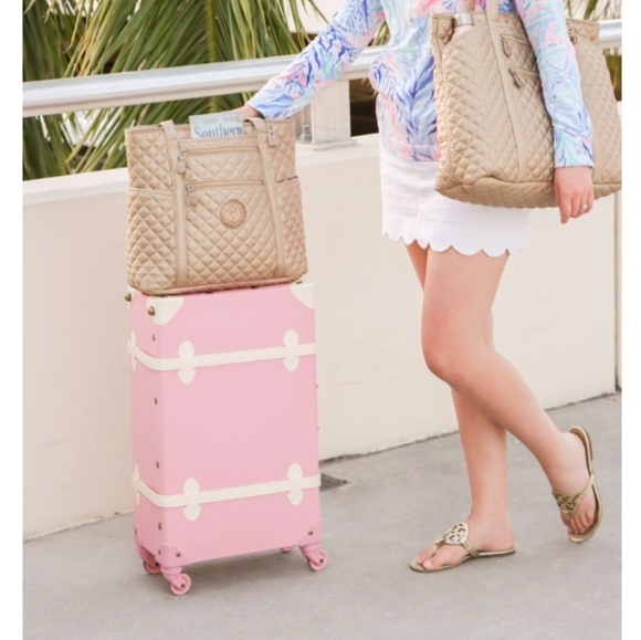 DD Bird Handbags - DD Bird The Gold Nylon Nash Bag